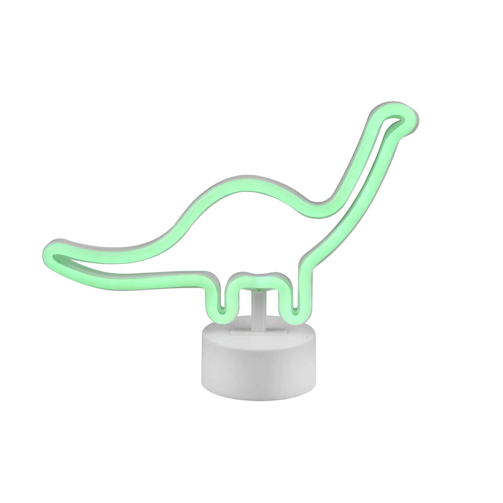 LED-Deko-Tischleuchte - weiß - Dino