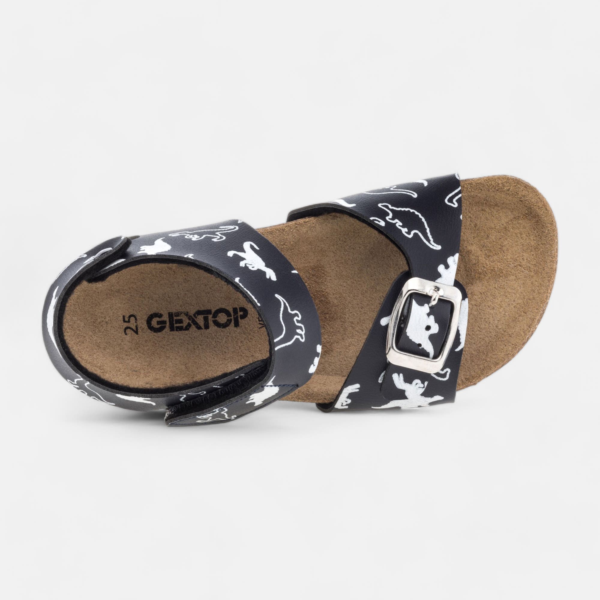 Mules semelle liège Garçon bleu marine