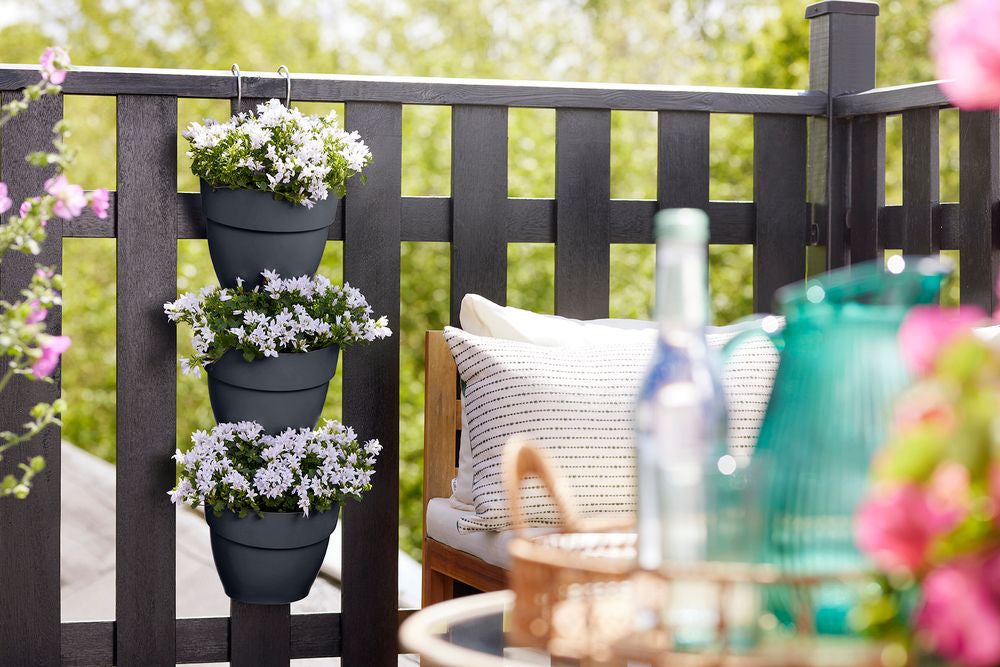 Elho plantenbak voor verticale tuin Vibia Campana Vertical Forest antraciet 20,7 x 17,1 x 29,7 cm