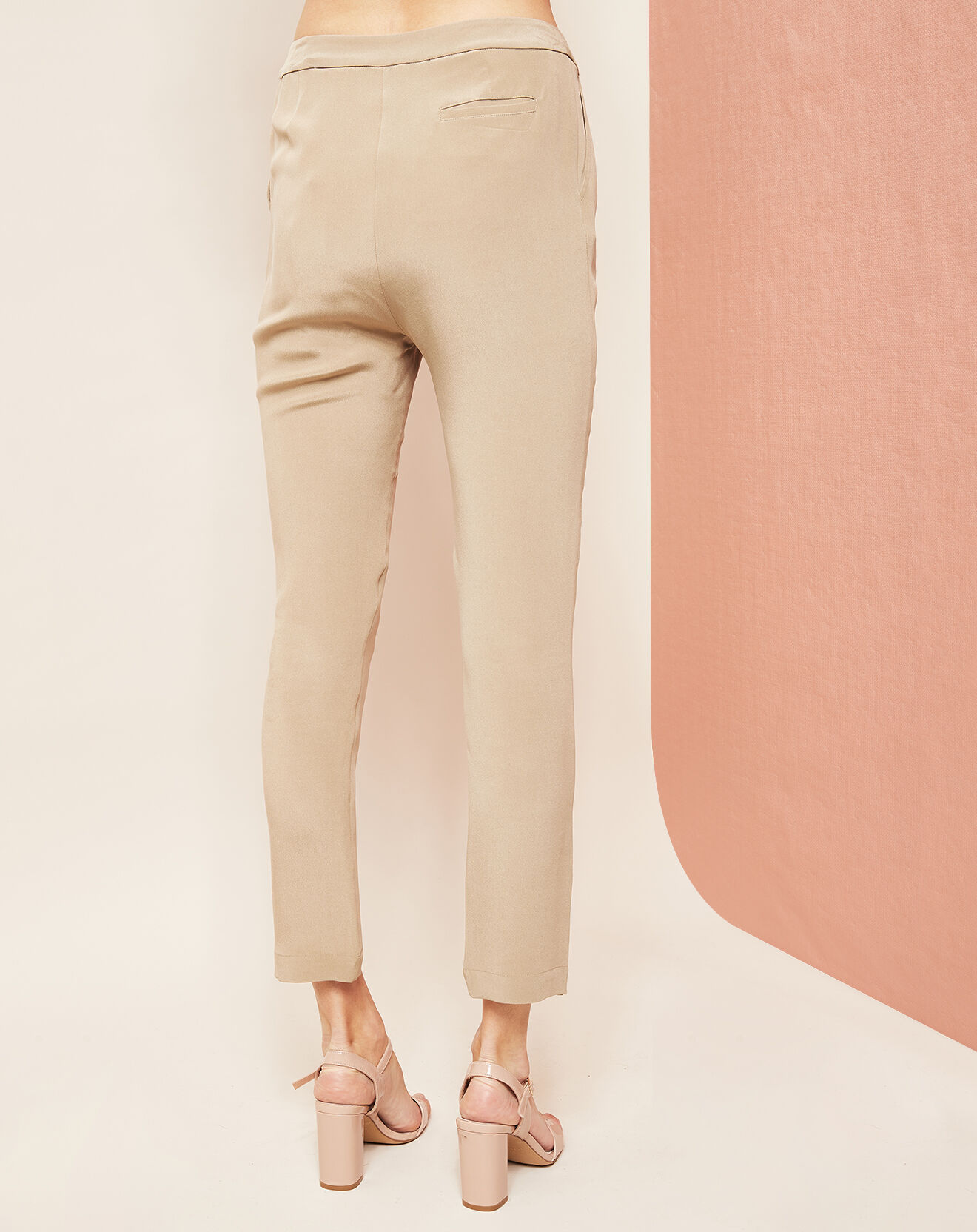 Hotel Particulier Pantalon 7/8 100% Soie crème