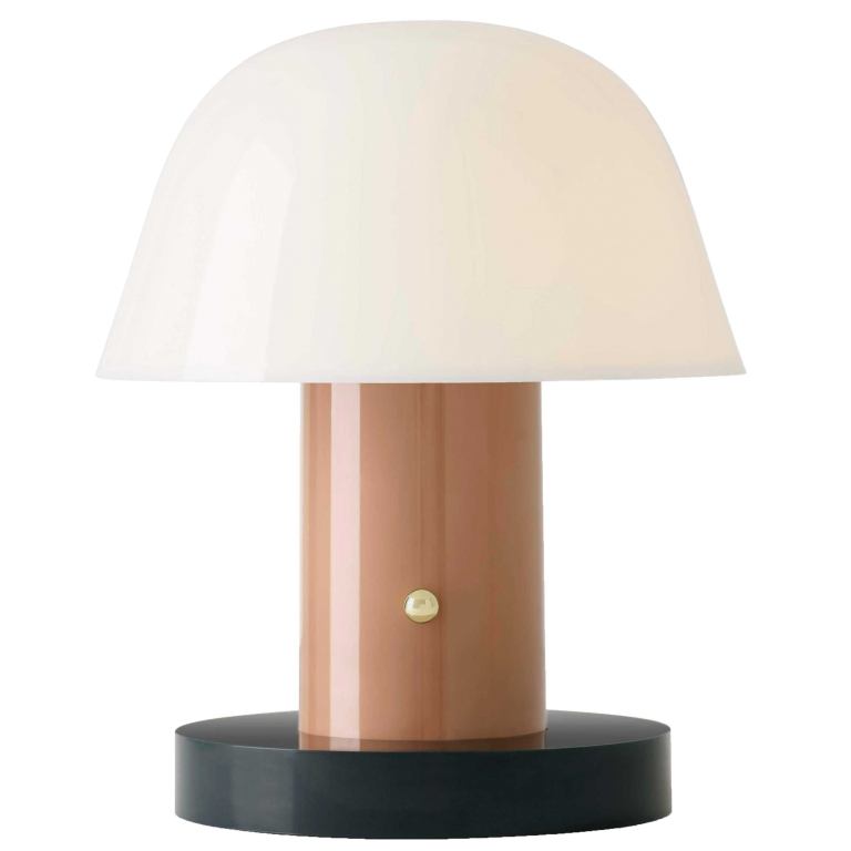 &tradition Setago JH27 tafellamp LED oplaadbaar Nude & Forest