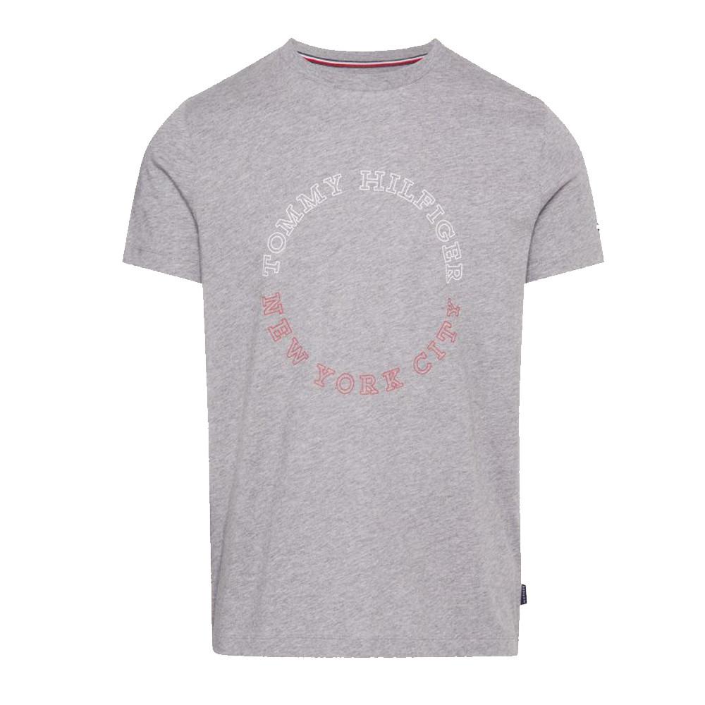 Tommy Hilfiger T-shirt Gris Homme Tommy Hilfiger Monotype Roundle