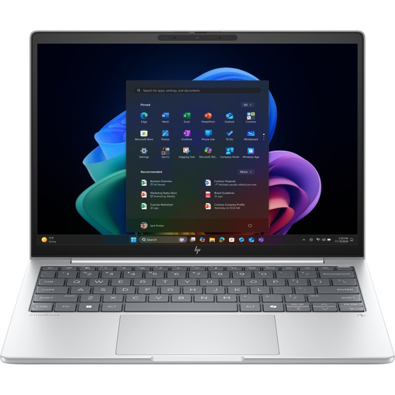 HP EliteBook 8 G1a Next Gen AI Wolf Pro Security Edition Copilot+ PC AMD Ryzen AI 7 350 Ordinateur portable 33,8 cm (13.3