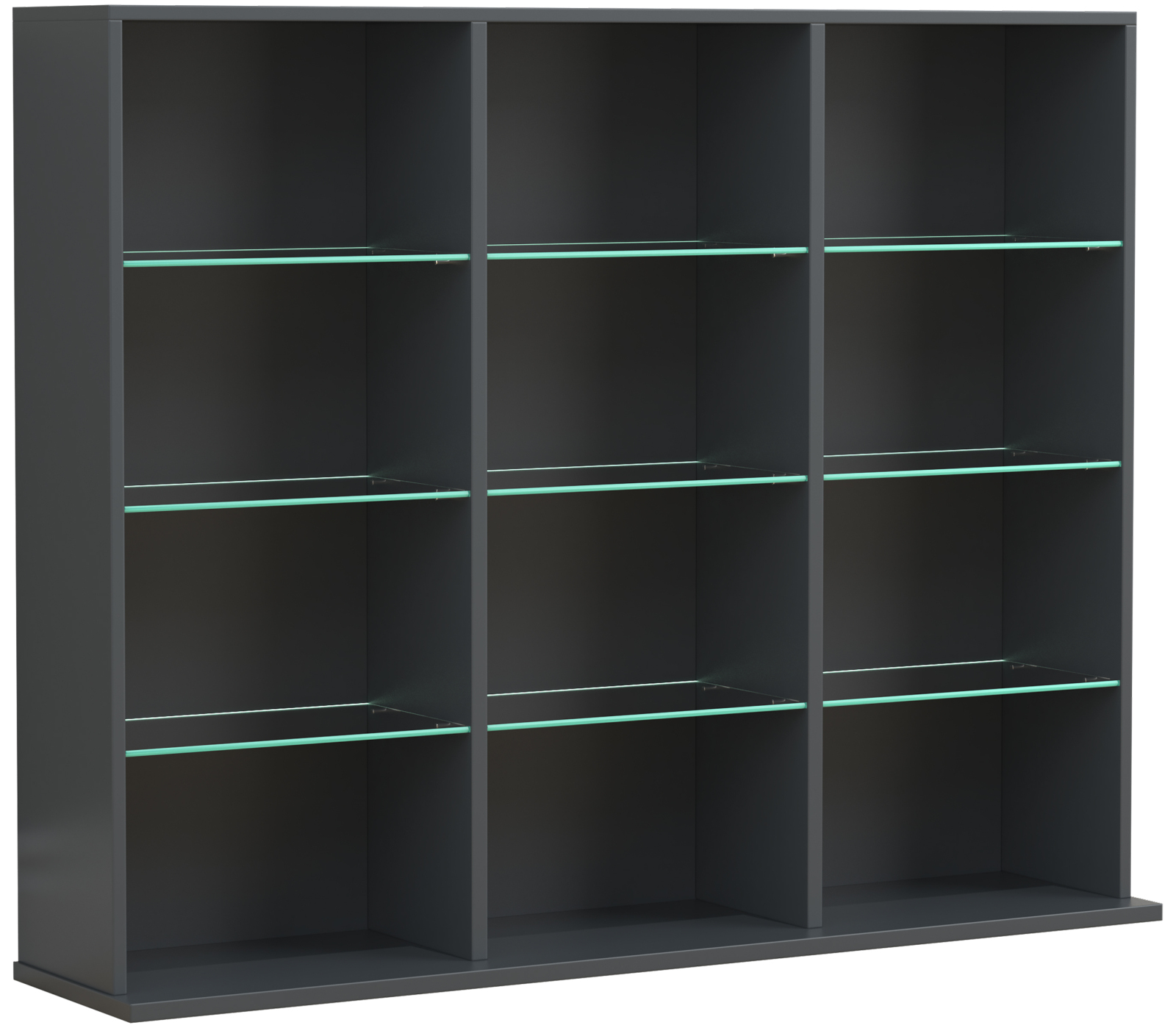 Regal ZILAS L - anthrazit - 102 cm breit