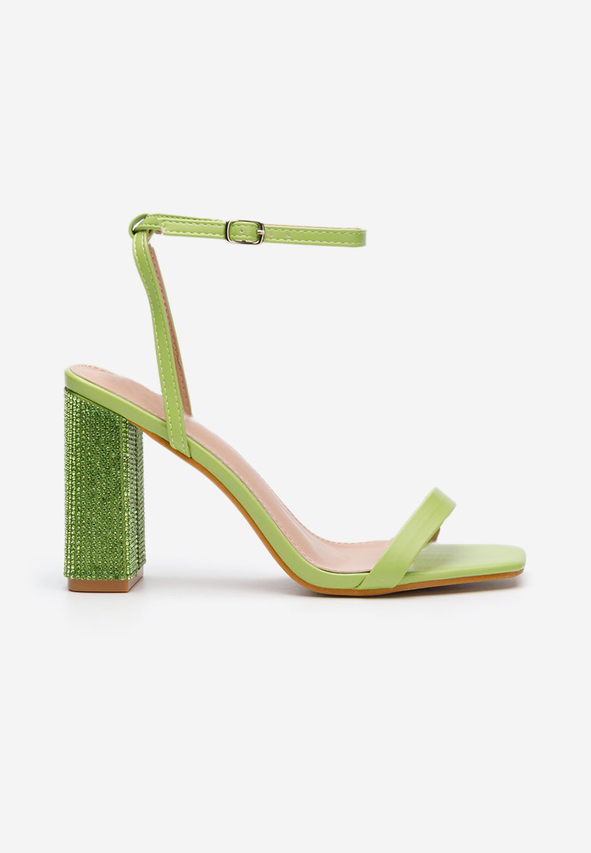 Sandales élégantes femme vert Rayna