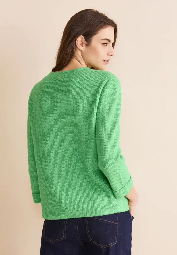 Melange Strickpullover - light spring green mel.