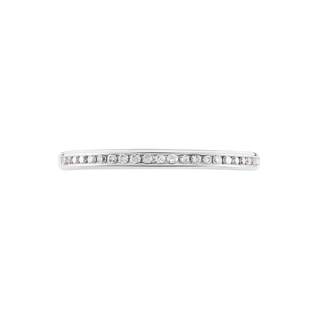 Alliance Laurie Demi-tour Or Blanc Diamant
