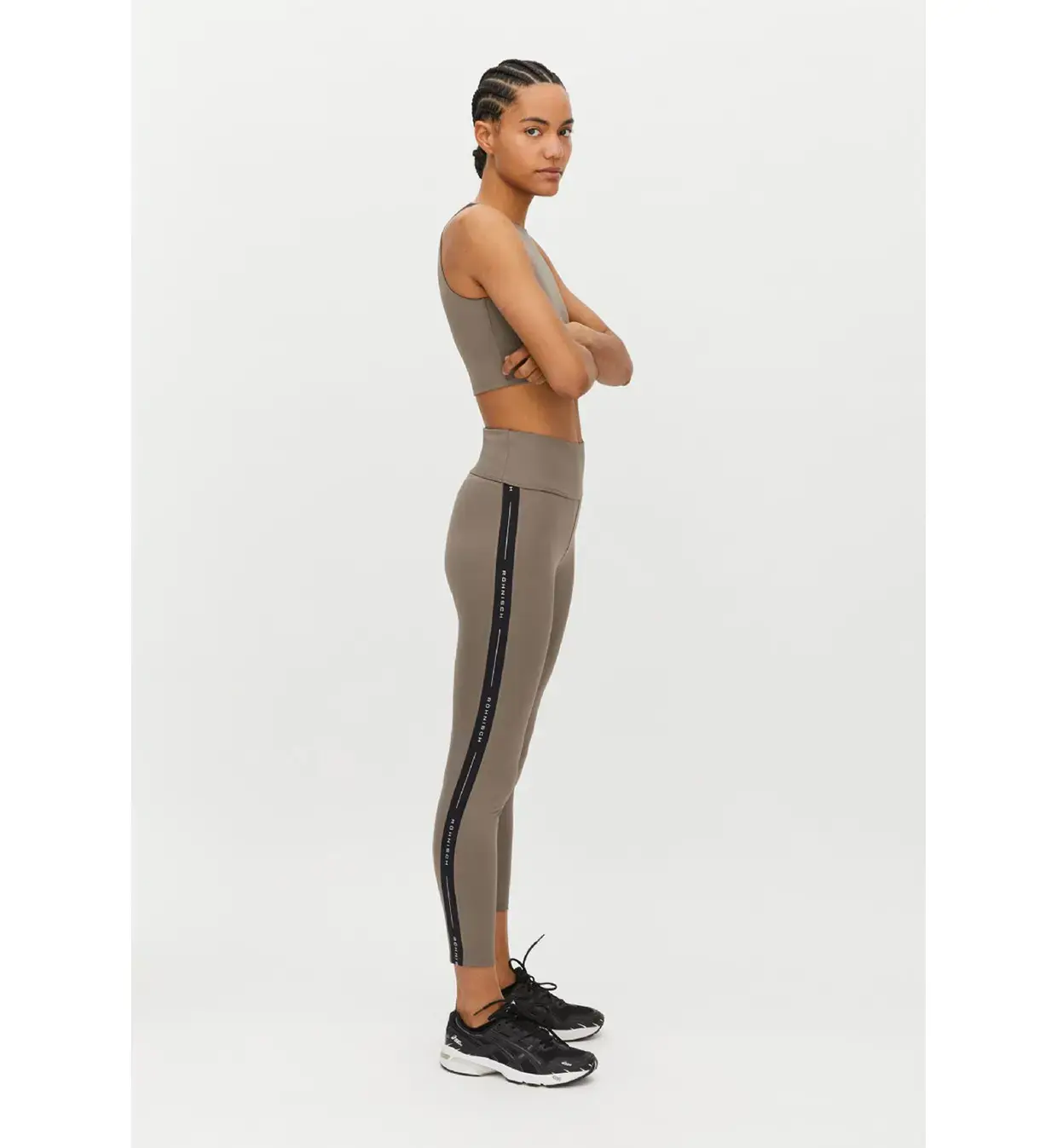 Röhnisch Kay Premium High Waist Hardloopbroek Lang Bruin Dames