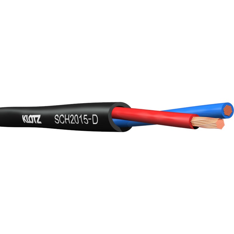 Klotz SCH2015-D.300 speakerkabel, 2x 1.5 mm², 300 meter