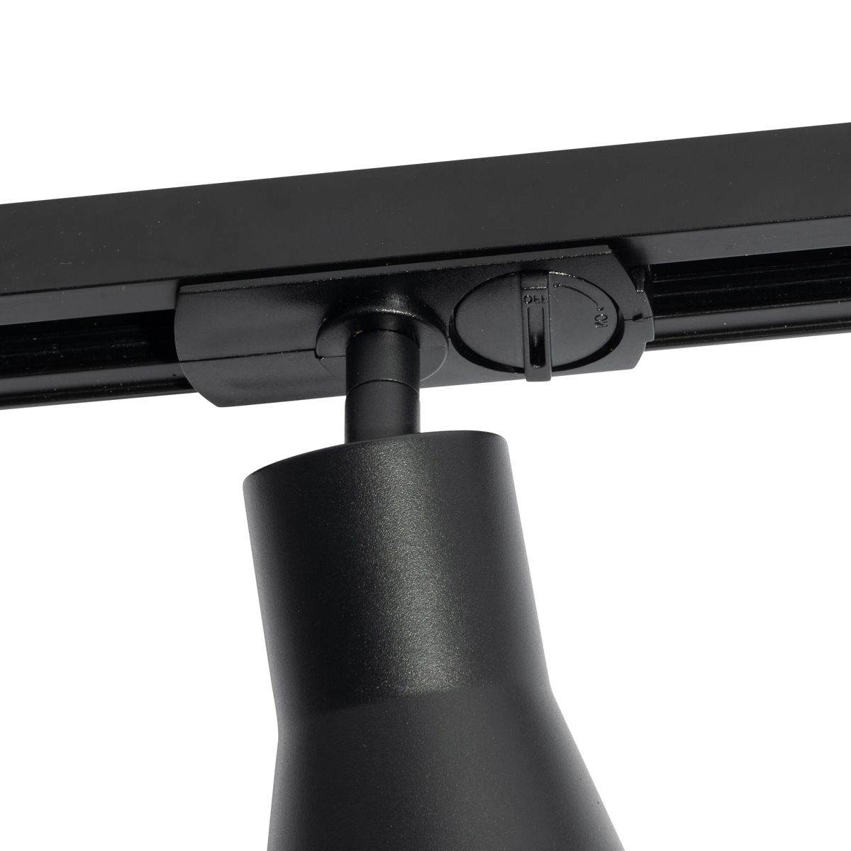 Modern railsysteem met 5 spots zwart 1-fase - Iconic Kohua