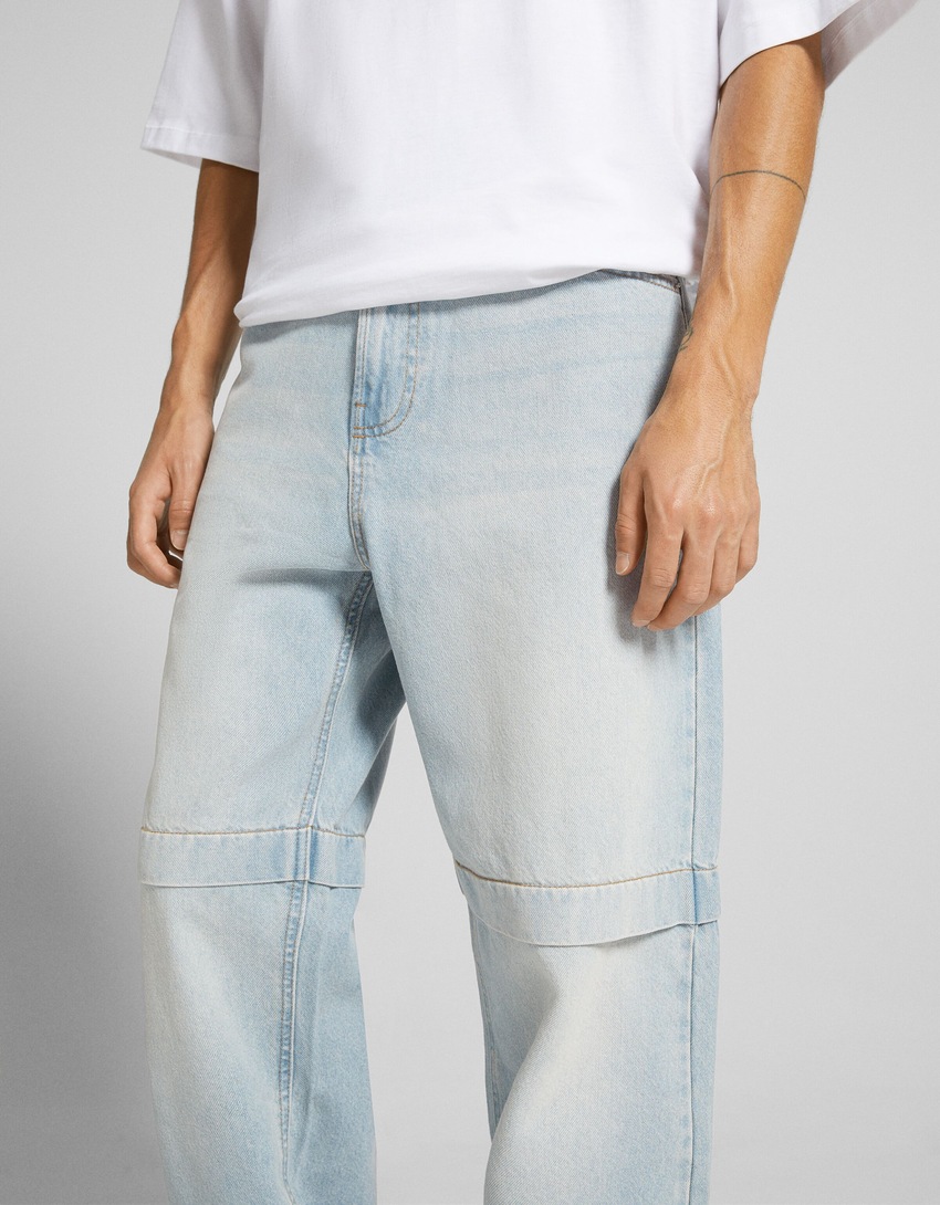 calças jeans largas