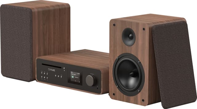 Pure Classic Stereo micro Hi-Fi system (kaffe)