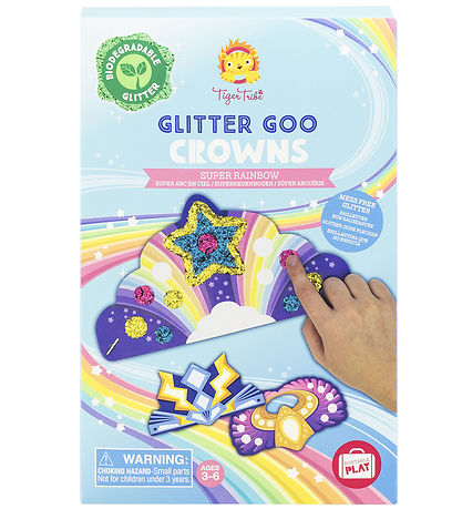 Tiger Tribe Kreas?t - Glitter Goo Crowns - Super Rainbow