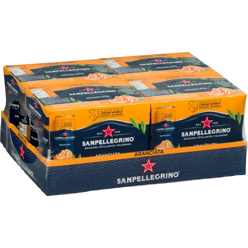 Aranciata San Pellegrino 33 cl - 24 canettes