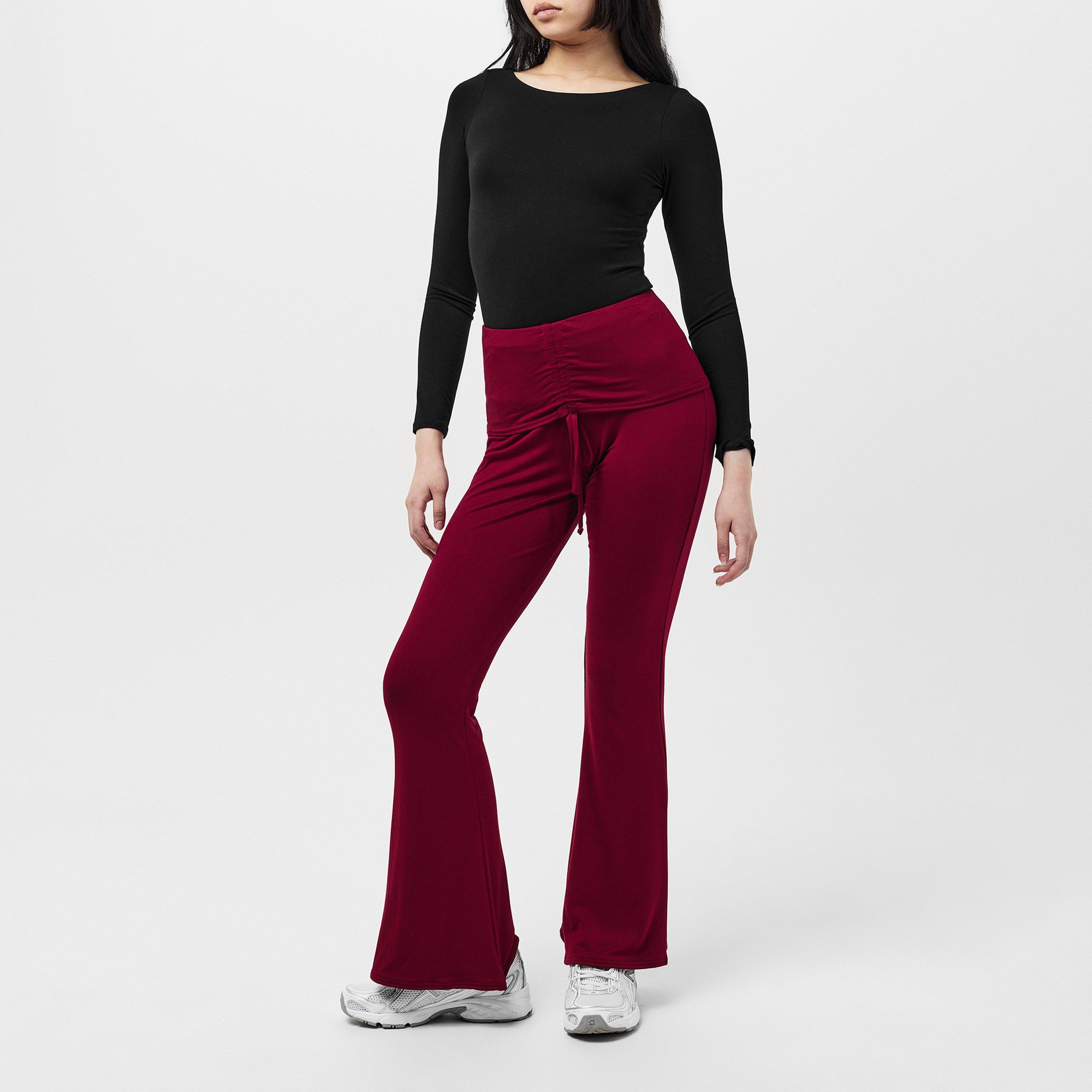 Missy Empire ME Ruched Front Fold Over Trouser