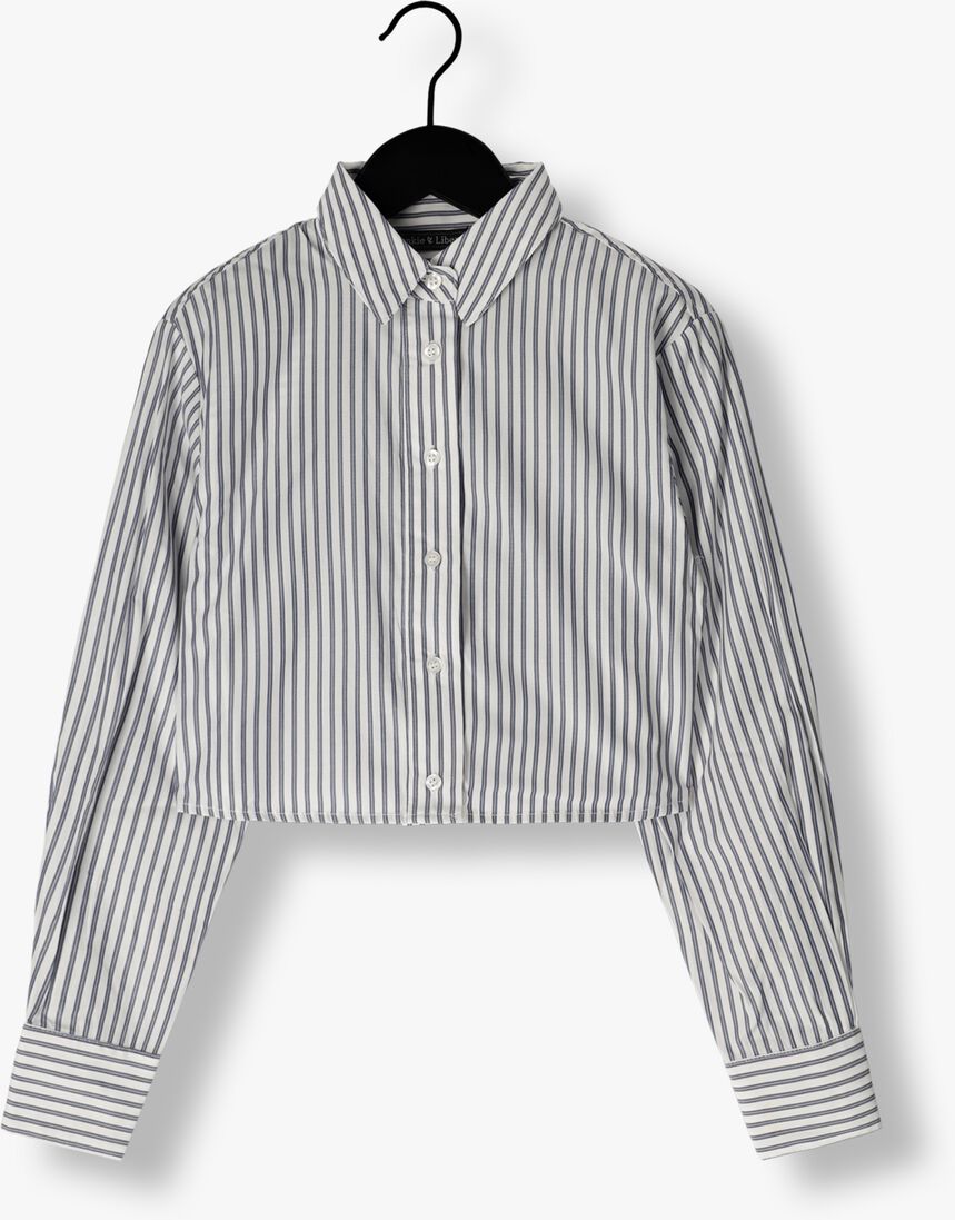 FRANKIE & LIBERTY blauw/wit gestreepte frankie & liberty blouse mila blouse