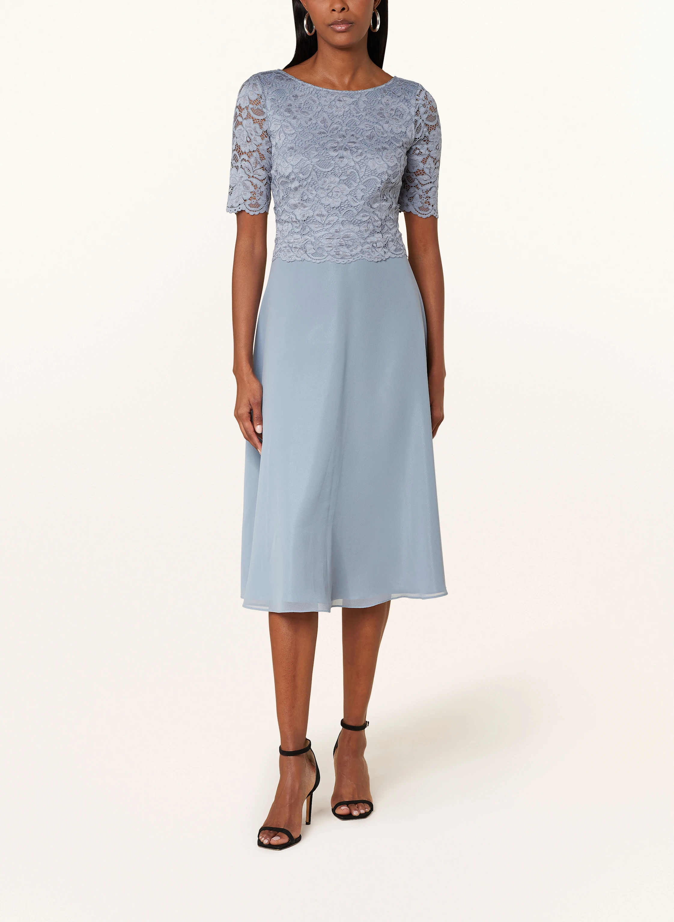 Vera Mont Cocktailkleid mit Spitzenbesatz
