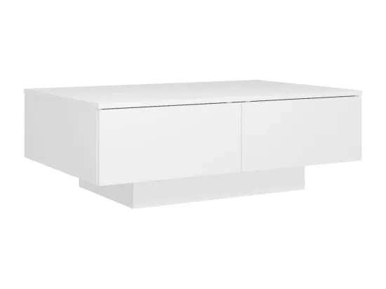 Table basse blanche 90x60x31 Leva