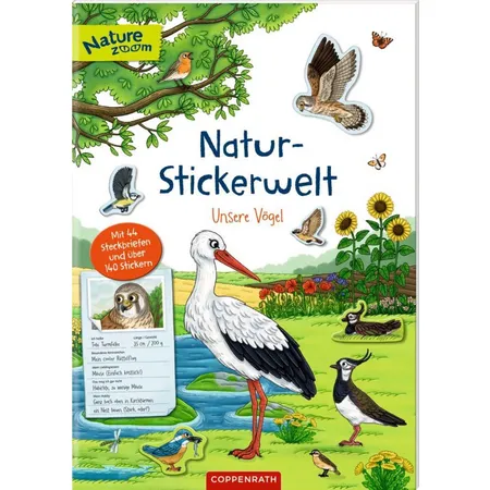 Coppenrath Verlag Natur-Stickerwelt - Unsere Vögel (Nature Zoom)
