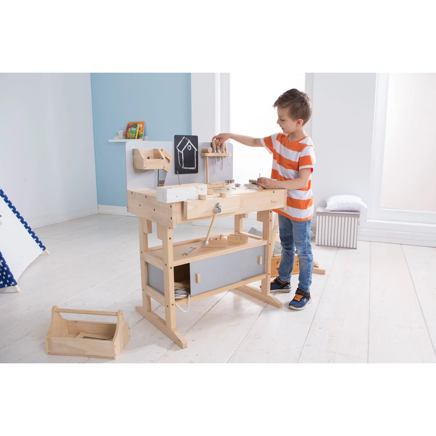 howa® Kinderwerkbank inkl. 32-tlg. Werkzeugset