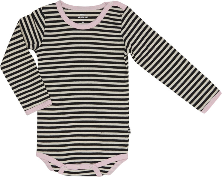 Mads Nørgaard - Copenhagen Soft Duo Striped Body Off white/ black / pink