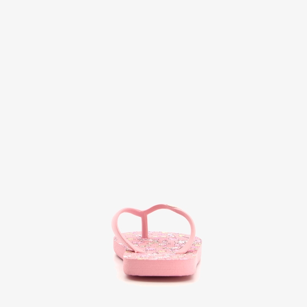 Roze meisjes teenslippers met unicorns