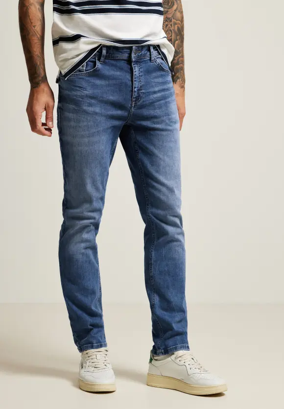 Regular Fit Jeans - indigo blue wash