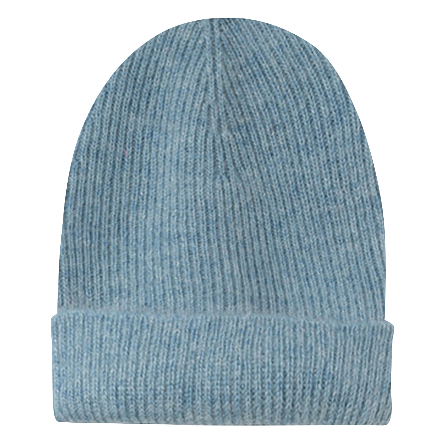 NAM - Bonnet côtelé en laine mélangée | Bleu