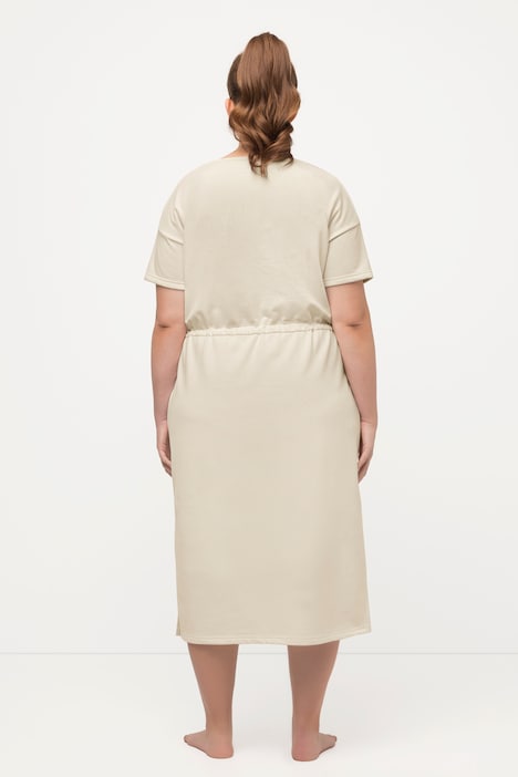 Loungewear-Sweatkleid, Oversized, Rundhals, Halbarm