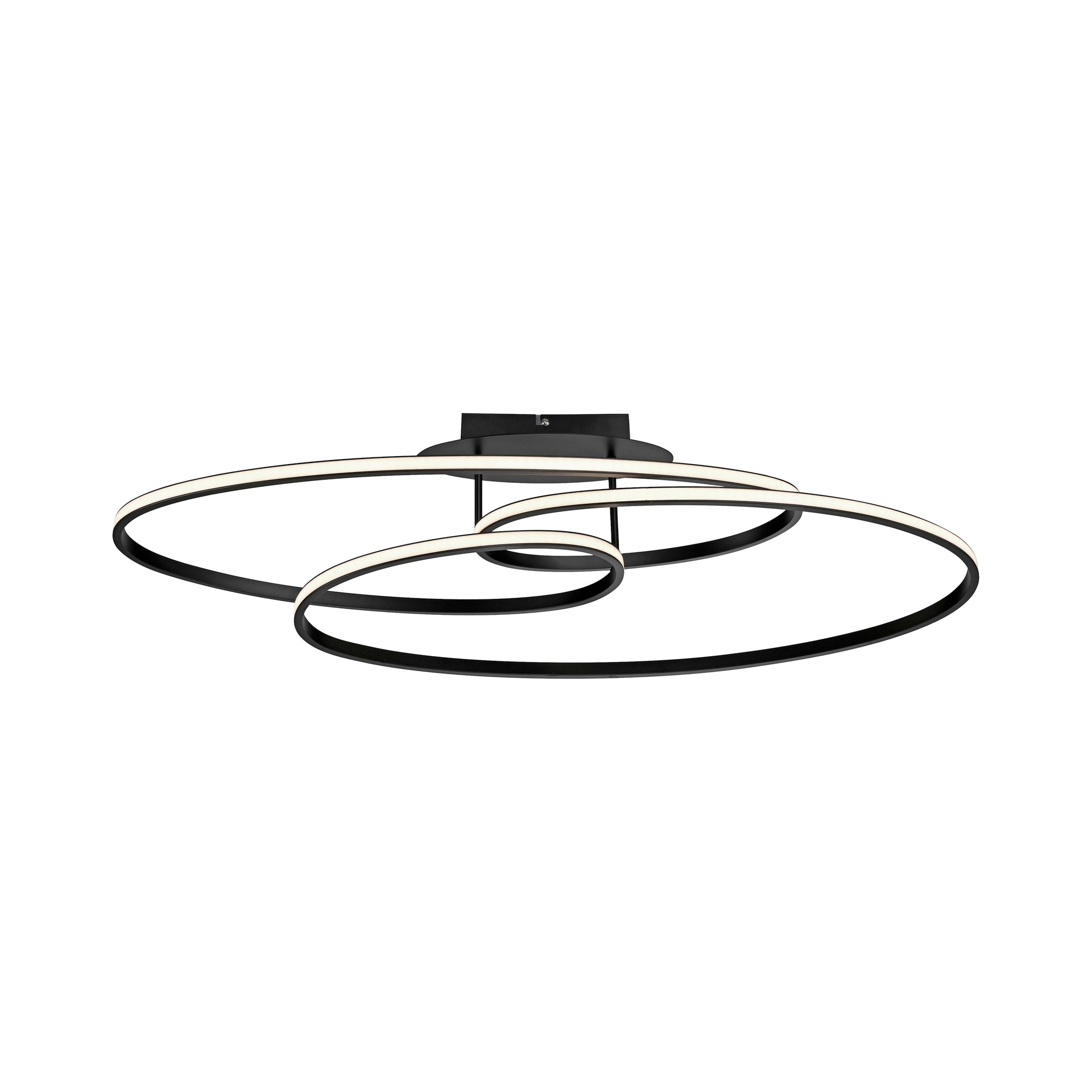 JUST LIGHT LED Deckenlampe LUMACA 81 x 30,5 cm schwarz