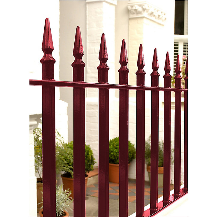 Peinture extérieure métal direct sur rouille Hammerite brillant laqué rouge basque 0,75L