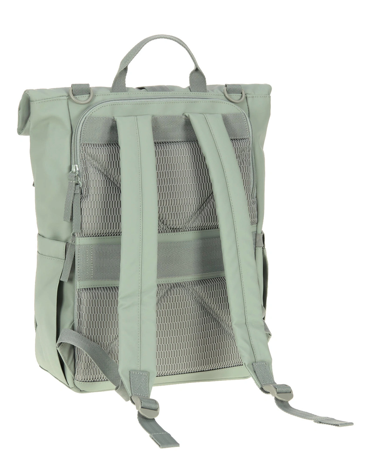 Wickelrucksack ROLLTOP UP (29x14,5x42) in silver green