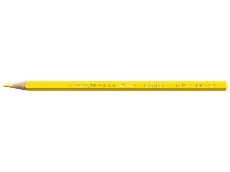 Caran d'Ache Farbstifte Prismalo 3 mm, 1 Stück, Zitronengel Wasservermalbare Buntstifte