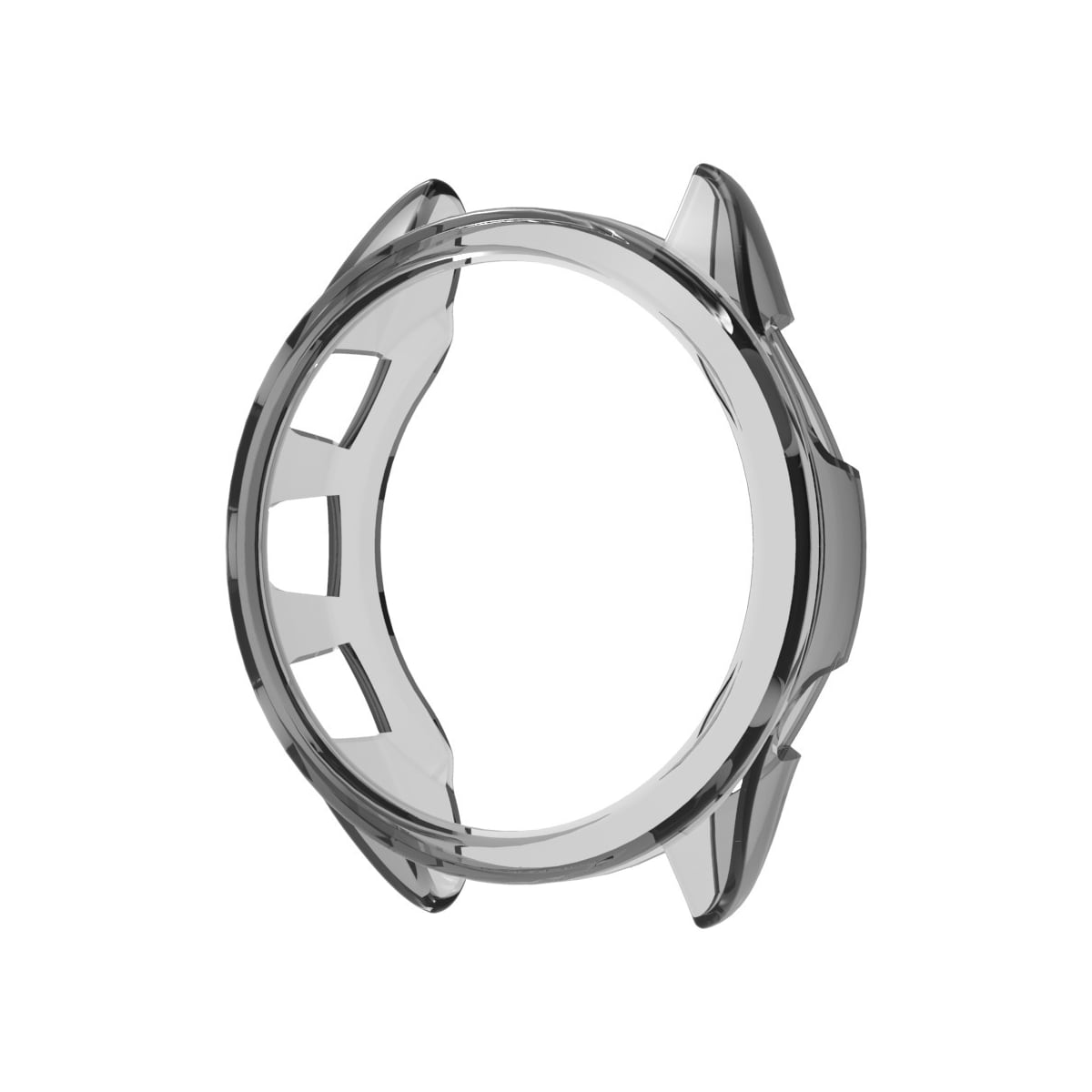 TPU-klokkebeskyttelsesveske for Garmin Forerunner 165 Gjennomsiktig+svart