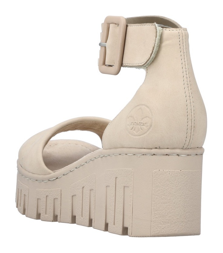 Rieker Keilsandalette  , Sommerschuh, Sandale, Keilabsatz, mit kräftiger Profilsohle