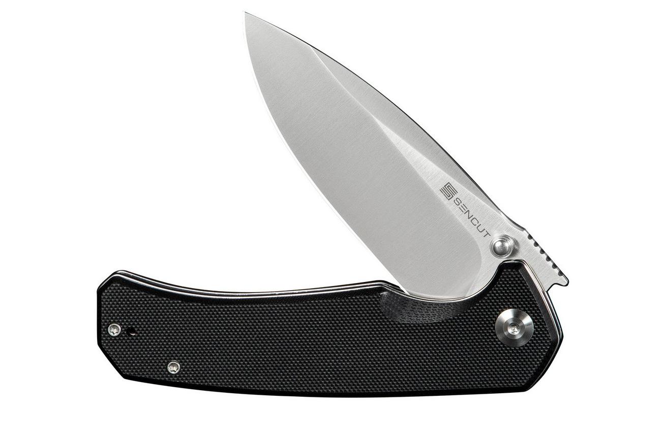 SENCUT Skarnax S24025-1 Satin 9Cr18MoV, Black G10, zakmes