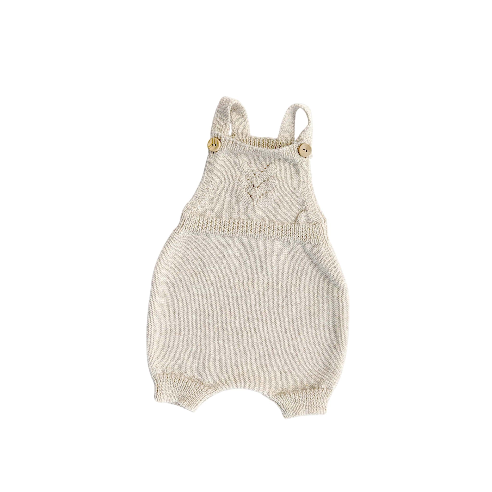 Baby Latzhose Merinowolle Natur