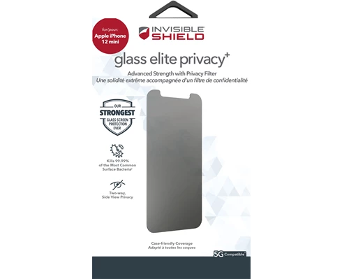 InvisibleShield Glass Elite Privacy  Apple iPhone 12 Mini