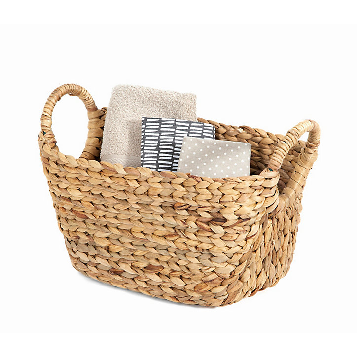 Panier de rangement en jacinthe d'eau Compactor Caracas taille M