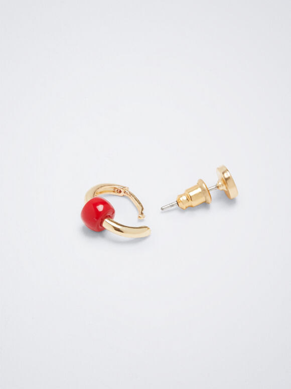 Conjunto de brincos - Vermelho
