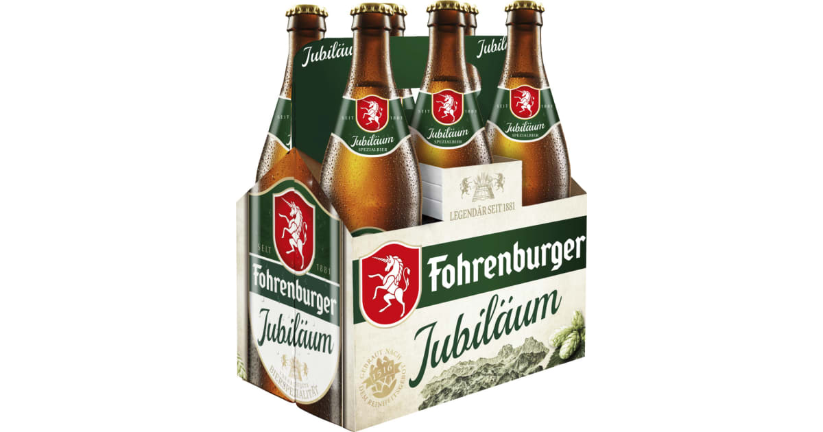 Fohrenburger Jubiläum Tray 6x 0,5 Liter (Mehrweg)