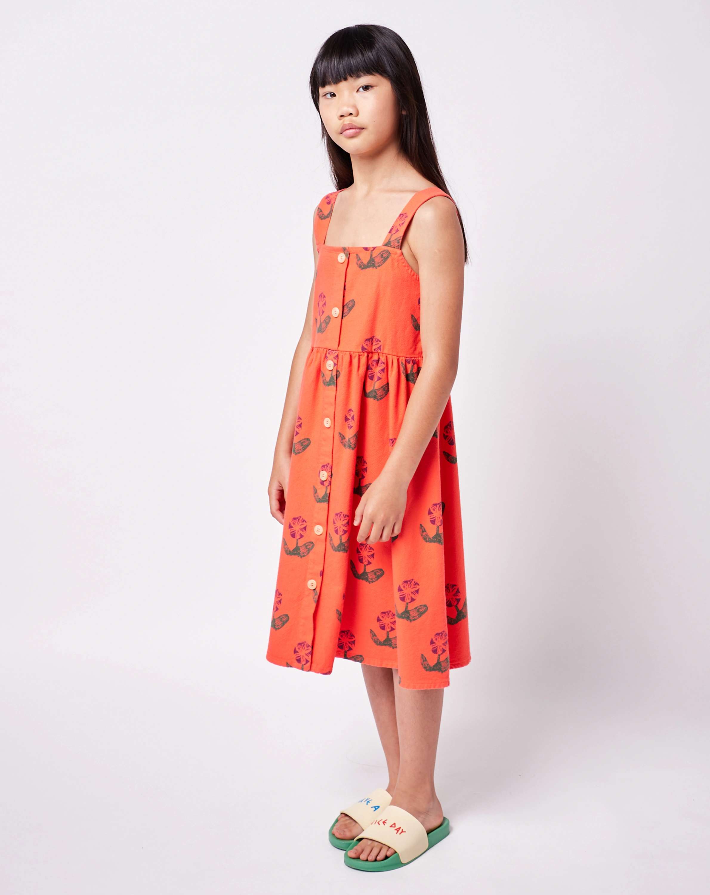 Träger-Kleid WALLFLOWERS in red