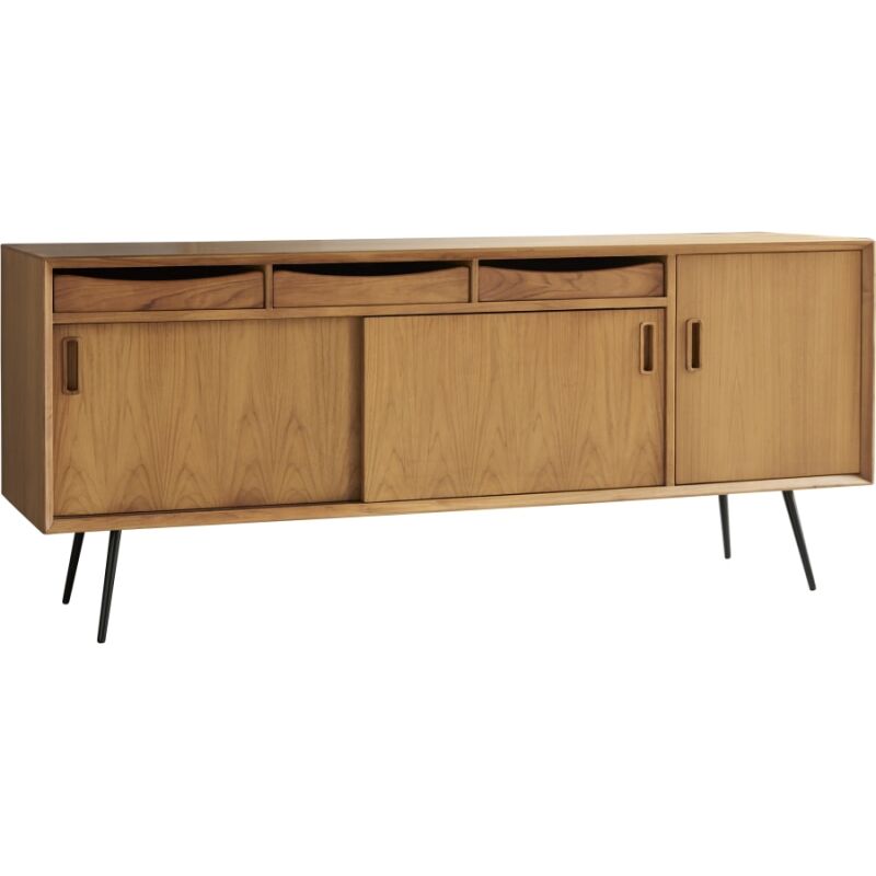 Buffet en acajou massif Simen H 72 x L 170 x P 46 cm