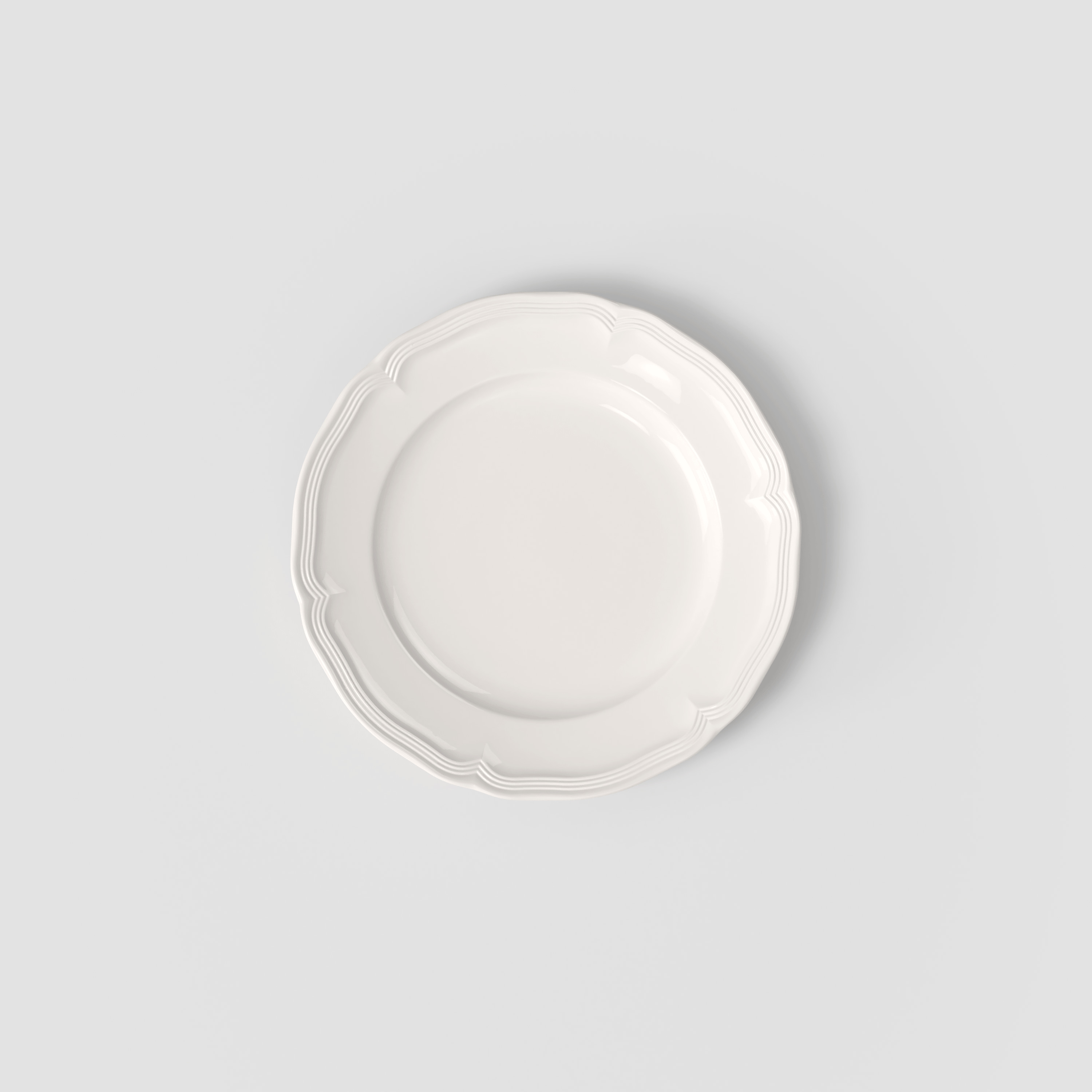 Manoir Appetizer and dessert plate White, 8.2'', Premium Porcelain