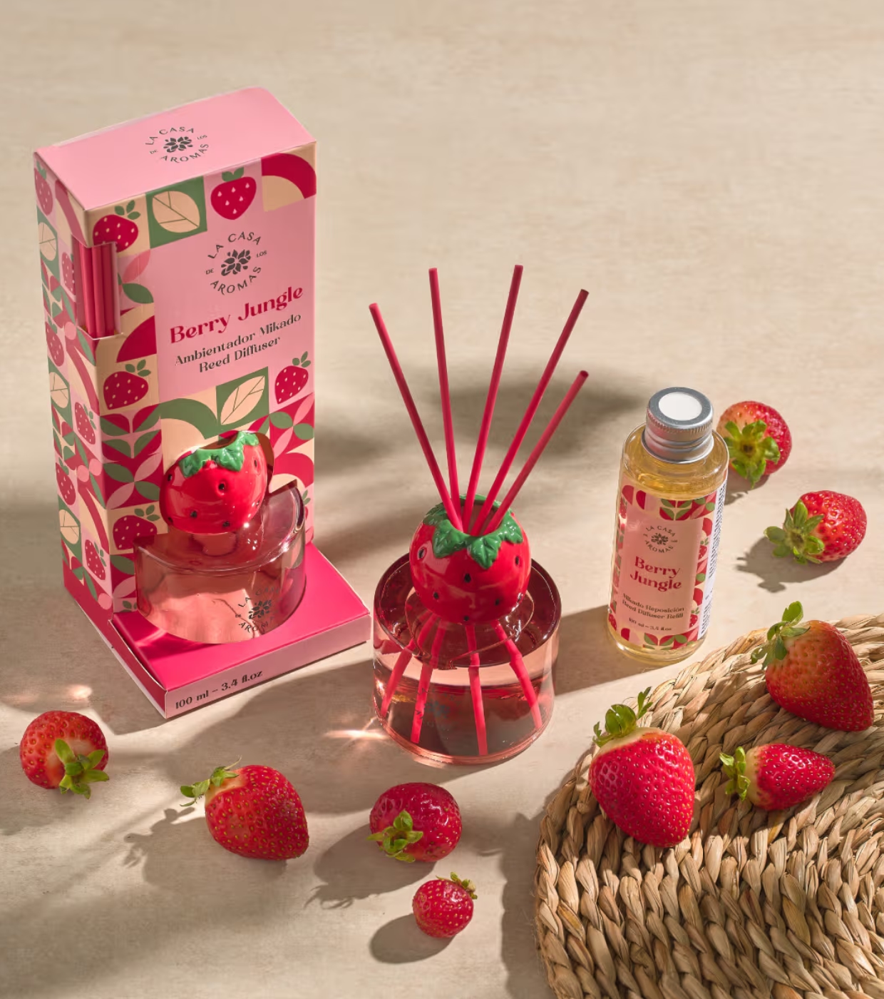 La Casa de los Aromas - *Reed Diffuser* - Aromatizador de ar Mikado - Berry Jungle