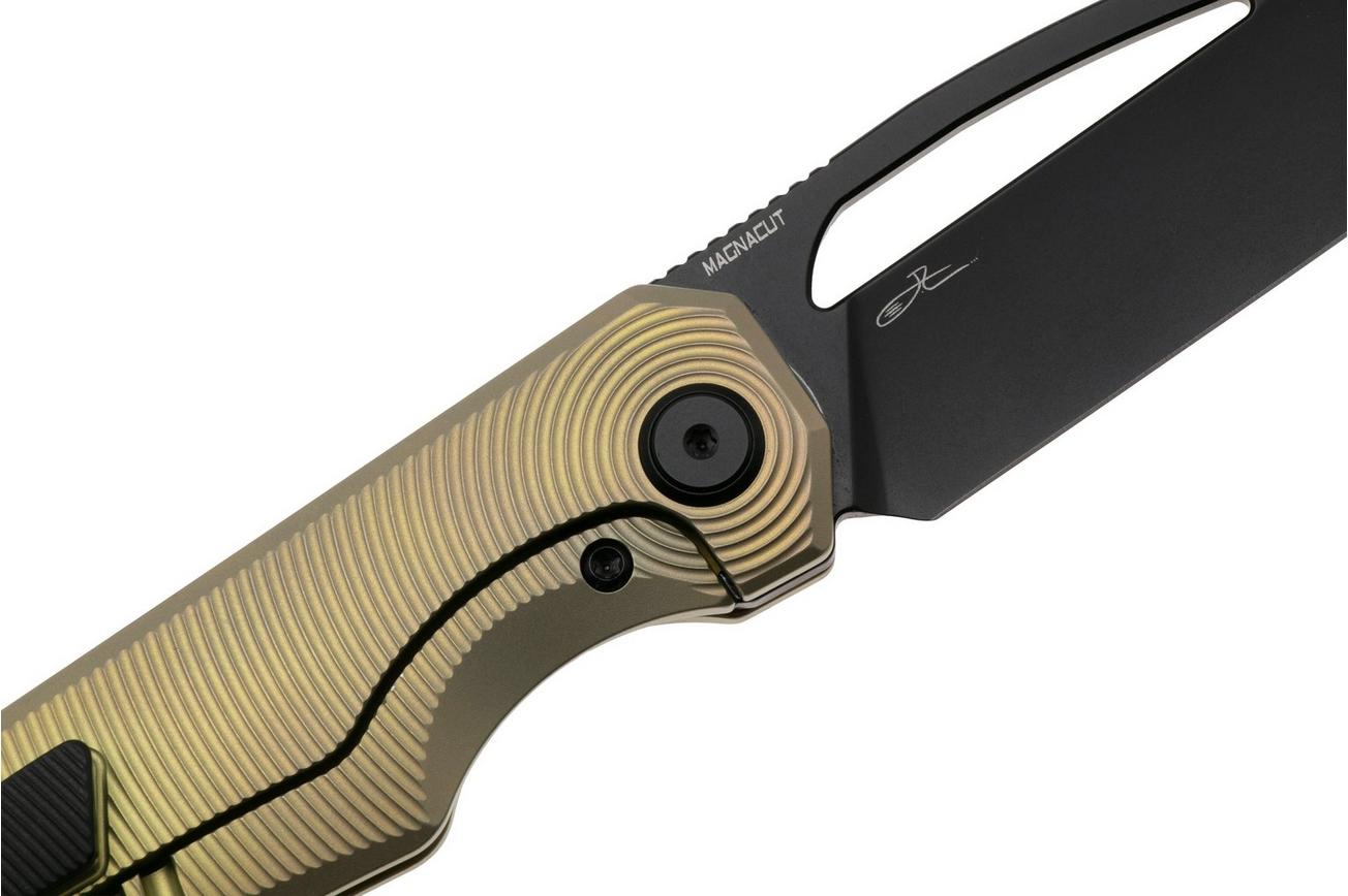 Bestech TAIPAN BT2503B PVD MagnaCut, Bronze Titanium, zakmes, James Lowe design
