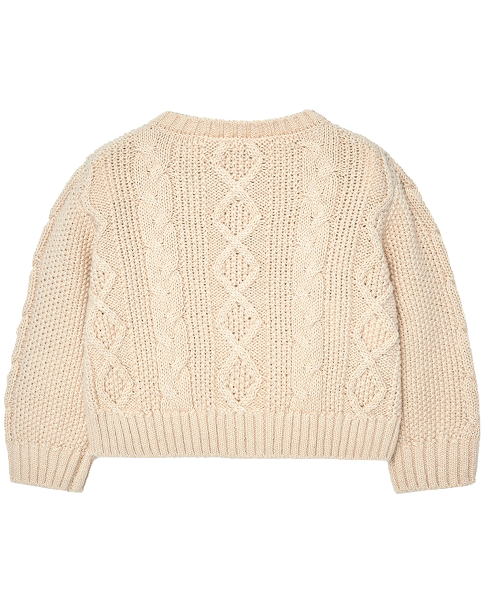 Strickjacke PATTERN in beige