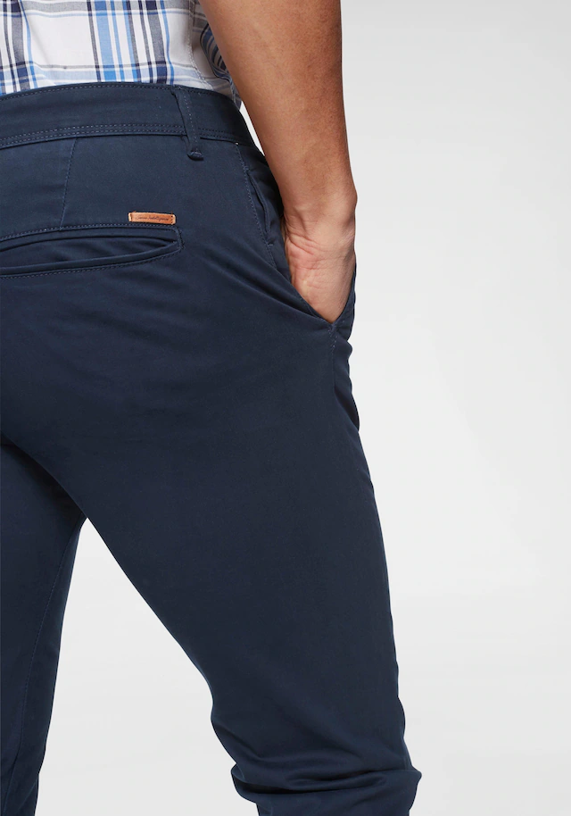 Jack & Jones Chinohose »JJIMARCO mit Badge und hohem Tragekomfort«  unifarben, modisch, slim fit, Baumwollmischung