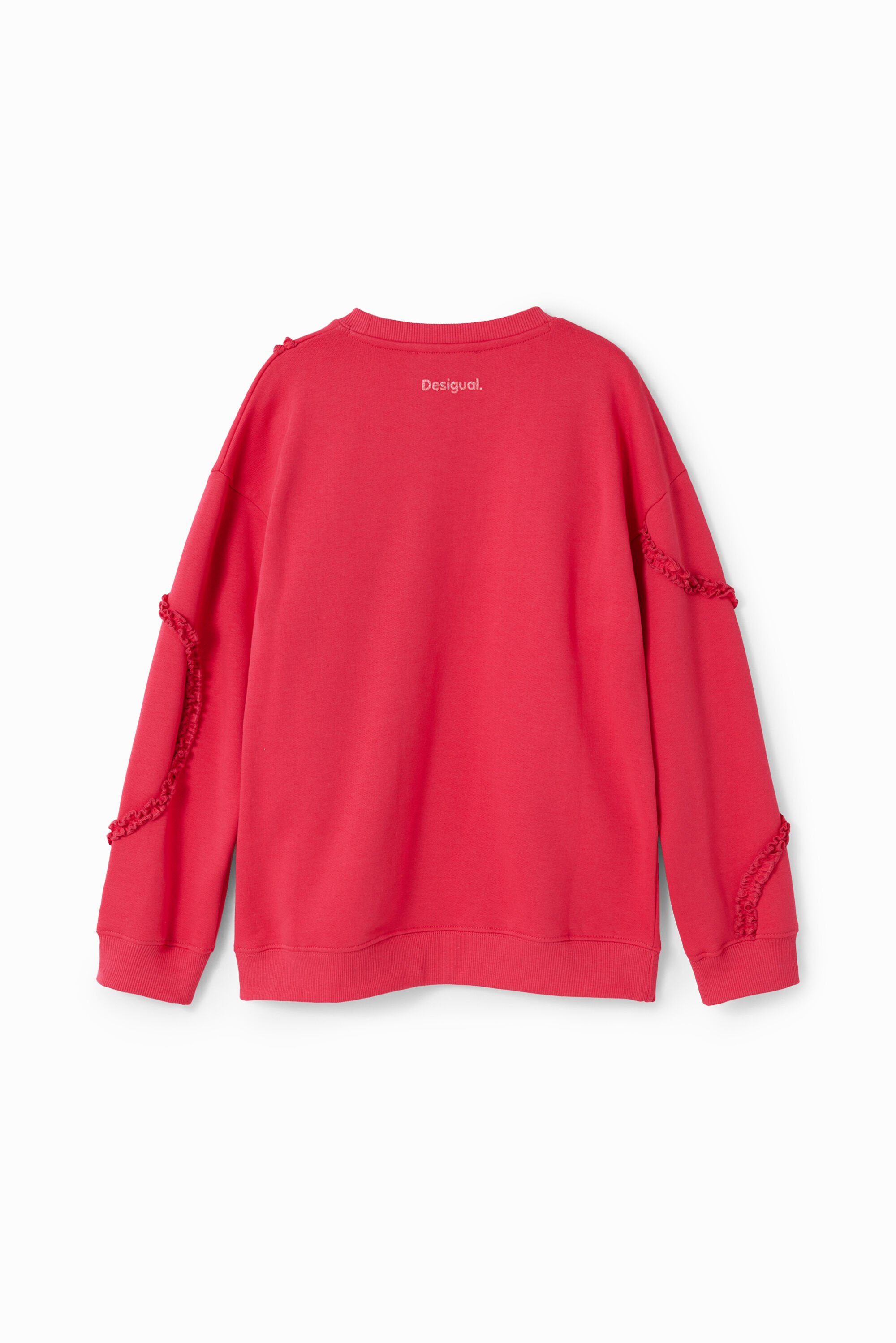 Sweat-shirt ruban plissé