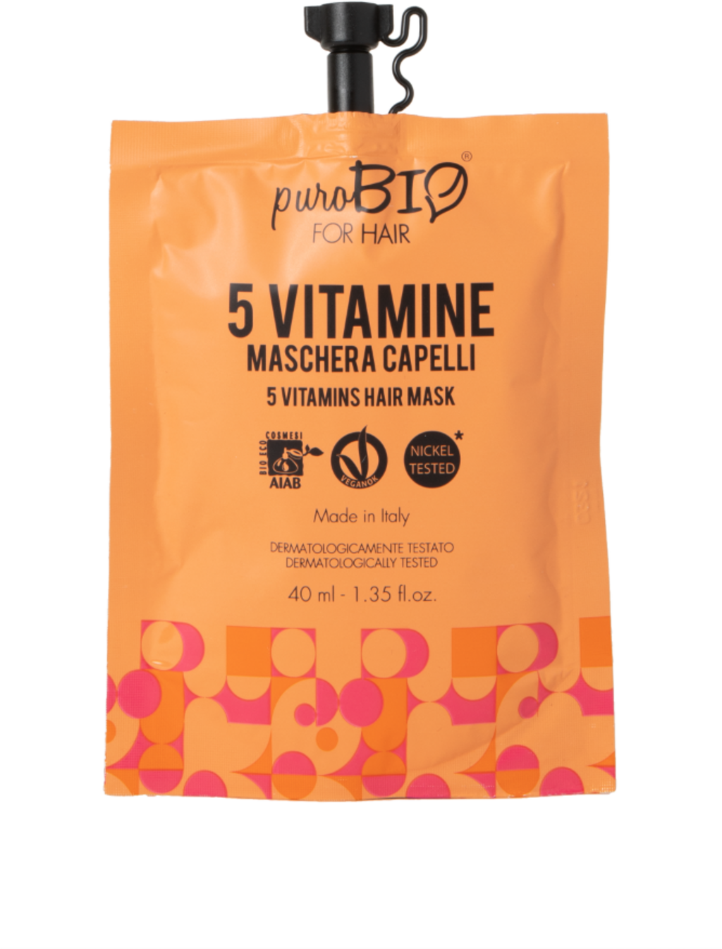 puroBIO cosmetics  FOR HAIR 5 Vitamins Mask, 40 ml